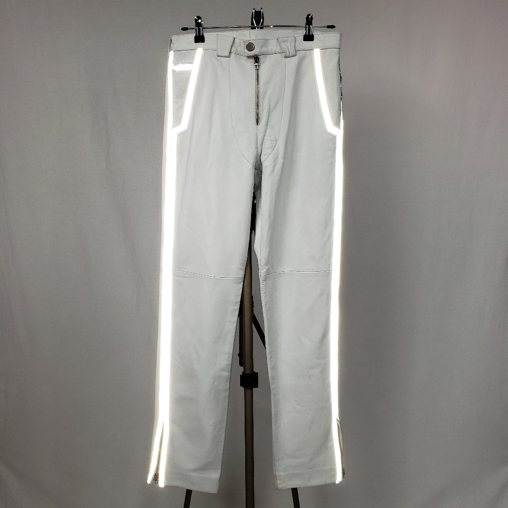 Donald J Pliner Reflective Detail Leather Pants